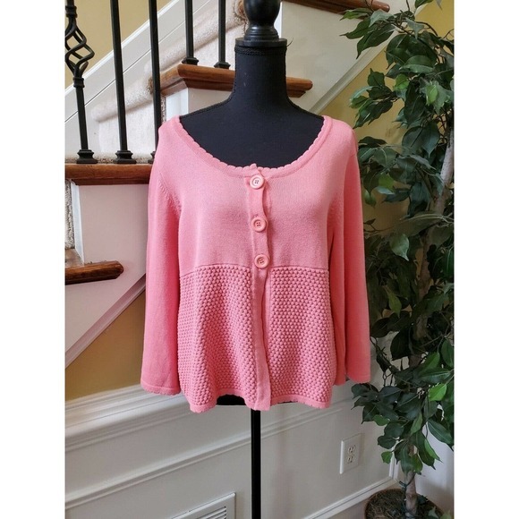 Van Heusen Sweater Cardigan Size L - Picture 9 of 13